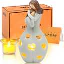for Mom from Daughter, from Daughter Unique, Mother's Day Birthday, Mom Ideas, Candle Holder W/Flickering Led Flameless Candle