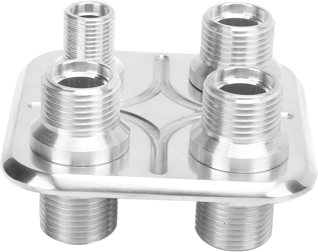AC Bulkhead Fitting Universal 4-Port Design for Performance and Custom Vehicle HVAC System Upgrades