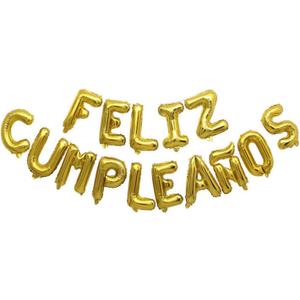 Letter Balloons Feliz Cumpleanos Gold Balloon Happy Birthday Balloons Birthday Banner Decoration Party Decoration Supplies