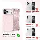 for iPhone 17 Pro Case, Compatible with MagSafe, Screen Protector +[Integrated Silicone Camera Control Button], Shockproof Protective Magnetic Case for iPhone 17 Pro 6.3", Lovely Pink