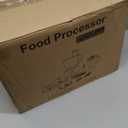 Homtone 16 Cup Food Processor, Large 11-in-1 Heavy Duty Food Processors and Blender Combo- 5 Preset Modes for Chopping,Shredding, Slicing, Kneading, Blending, Stepless Speed Control, 650W, Silver