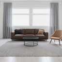 Hei!Dear Blackout Curtain Rod for Windows 36 to 72 inch (3-6Ft), Wrap Around Room Darkening Curtain Rods, 5/8" Samll Adjustable Modern Decorative Window rod,Silver