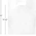 Choice Marts 100 Clear Plastic Bags With Handles 9"x12" Perfect for Merchandise And Retail 1.5Mil Thick Clear Gift Bags With Handles