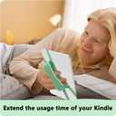 Fotbor 3 Pack Ergonomic Hand Strap for Kindle & Tablets - Lying Reading Essential - Non-Slip Anti-Fall Lightweight Grip Strap, Fits 4.7-8" Kindle/e-Readers/Phones & Tablets (Matcha)