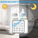 Baby Bottle Warmer 9-in-1 Multifuntion Breast Milk Warmer, Fast Baby Food Heater and Defrost Warmer with Timer for Twins, LCD Display Accurate Temperature Adjustment, 24H Constant Mode