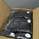 10 Packs Round Cocktail Table Skirt 24"x 43" Spandex Stretch Cocktail Tablecloth with Wavy Drapes, Black Spandex Fitted High Top Table Covers for Wedding Bar Party Birthday Banquet Tables