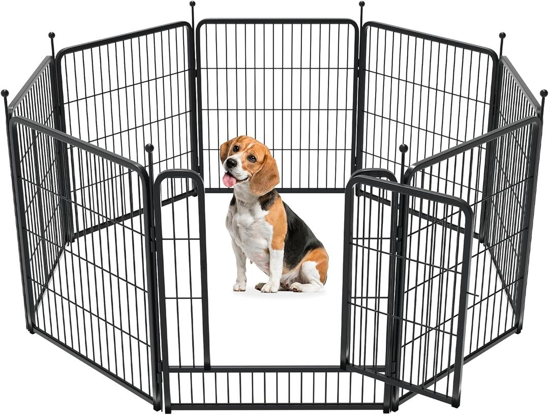 FXW Rollick Dog Playpen for Yard, RV Camping, 32 inch 8 Panels for Small and Medium DogsPatented