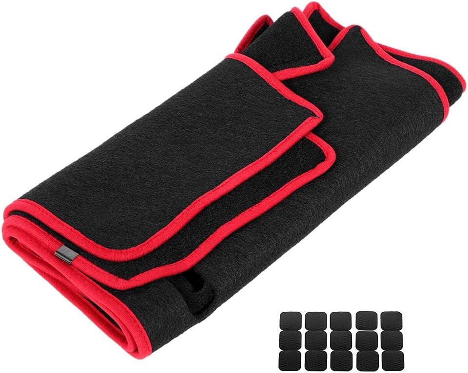 Custom Fit Car Dashboard Avoid Light Pad for 2009-2017, Sunshield Cover to Protect from Rays and Heat, Polyester Mat with Easy Installation, for B6