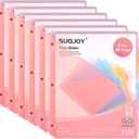 8-Tab Dividers for 3 Ring Binder, 48 Count Binder Dividers with Pockets, Subject Dividers, 3-Hole Plastics Sheets Protectors for US Letter Size in 0.5", 1",2" Binders, Vibrant 8 Color, 6 Packs