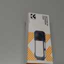 K&F Concept Camera Cage for Insta360 X5, Aluminum Alloy Protective Case with Silicone Lens Cover, Frame with 2 Cold Shoe Mounts for Microphone and Led Video Light, Built-in 1/4" Screw Hole