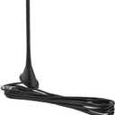 Eightwood Universal Car Radio Rubber Antenna 7in, FM AM Roof Mount Vehicle Antennae Replacement with Mount Base 16ft Cable for Car Truck Stereo Receiver Head Unit