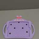 WESADN for iPad 9th Generation Case iPad 8th 7th Generation Cases 10.2 inch for Kids Girls with Screen Protector Shoulder Strap Kickstand Cute Rabbit Silicone Cover for iPad 10.2 Case Purple