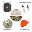 Alloypro 120 Pcs (60 Pair) M5 x 6/10/15/25/35/45 Bronze Phillips Chicago Screws Binding Screw Posts,Scrapbook Photo Albums Binding Screws Assorted Kit 6 Sizes for Leather Saddles Purses Belt Repair