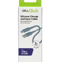 CELLCandy USB-C Silicone Charge & Sync Cable, 3 ft