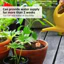 3pcs Terracotta Plant Watering Globes 3.5 * 10inch Terracotta Watering Pots Self Watering Planter 900ml for Indoor Outdoor Plants Clay Plant Watering Globes Planter Insert Watering Pots