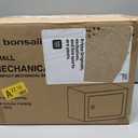 Bonsaii Safe Box with Key Lock, Steel Security Lock Box, 0.23 Cubic Feet, 9.06" W x 6.69" D x 6.69" H, Small Hidden Safe for Cash Jewelry