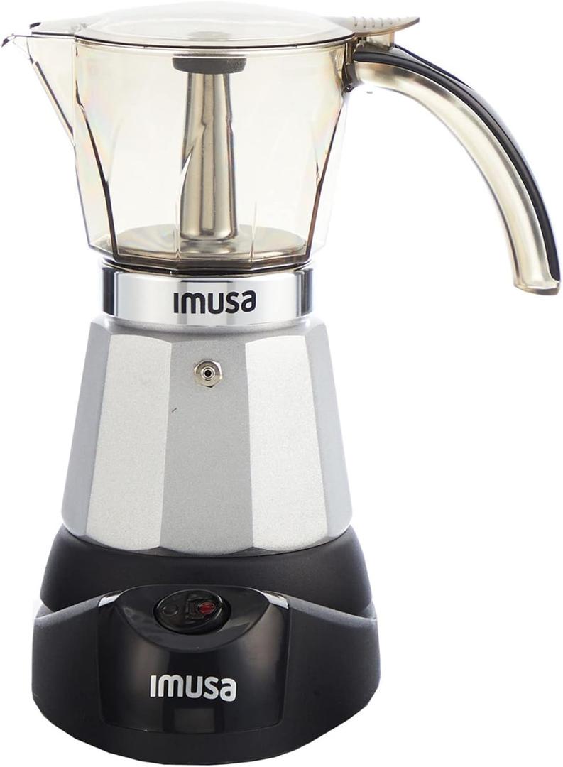IMUSA 6cup Electric Espresso Maker, Silver