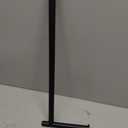 Gatco 1431MX Modern Square Base Toilet Paper Holder Stand, Matte Black, 22.25"H