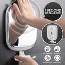TAILI Shower Mirror Fogless for Shaving, Anti Fog Shaving Mirror with Razor Holder NO-Drilling,Removable,Shatterproof & Waterproof,Wall Mounted Bathroom Accessories with Powerful Suction(White)
