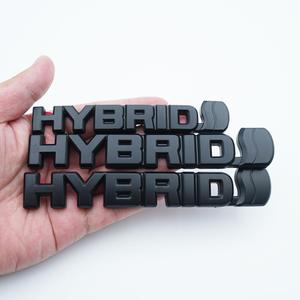 3PC Kits 2019-2023 Hybrid Emblem Overlay 3D Blackout Badge Replacement for RAV4 (Matte Black)