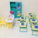 Gloria Dollhouse Furniture - Classroom Play Set