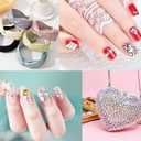 Massive Beads 7800pcs Hotfix Iron Flatback Glasses 5 Sizes Rhinestones Crystal for DIY Project Making with Tweezers and Picking Pen for Bags, Shoes, Clothes and Manicure(Amethyst, 5 Sizes)