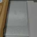 Landical 16" x 24" Rectangle Clear Tempered Glass Table Top 3/8" Thick Eased Corners Clear Tempered Top Patio Table Replacement with 10 Anti Slip Pads for Kitchen Coffee Dining Table