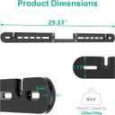 WALI Soundbar Mount for Sonos Arc and Sonos Arc Ultra - Sound bar Wall Mount Bracket, Hidden Design, Mount on Wall Under TV Installation, Black