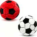 2 x 2Pcs Soccer Footbag Sacks, Plush Footbags Toy, Outdoor Indoor Party Games