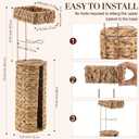 Novabright 1 Pcs Toilet Paper Holder, Woven Freestanding Storage Stand