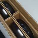 E-far Pasta Bowls Set of 4-35oz Ceramic Large Serving Salad Bowls, Wide & Shallow Stoneware Pasta Plates for Salad, Soup, Dinner| Dishwasher & Microwave Safe | Matte Black