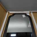 HOMECOOKIN Wood Bathroom Mirrors for Wall Mounted, 16" x 20" Rustic Wood Frame Wall Mirrors Decorative for Living Room or Bedroom Vanity Mirror (Black) B