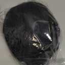 HAPPY&CC Men's Toupee Human Hair Mono Lace Thin Skin 10x8 inches Black Color Mixed 20% Grey Hair System Pieces