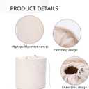 Tall Purse Organizer Insert Womens Canvas Round Handbag Organizer Storage,Handbag Purse Organizer Round Cosmetic Pouch Bag Bucket Makeup Bag