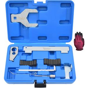 9PCS Engine Camshaft Alignment Locking Timing Tool Kit with Water Pump Wrench, Compatible with Chevrolet Cruze Aveo Orlando Vauxhall Opel Astra Mervia Vectra Zafira Alfa Romeo Fiat 16V 1.4 1.6 1.8