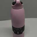 32 oz Insulated Stainless Steel Water Bottle, Double Wall Stainless Steel with Handle, BPA-Free, Keeps Cold 24H & Hot 12H, Durable Sports Thermos for Yoga, Hiking, Gym, Office, Pink