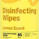 Amazon Basics Disinfecting Wipes, Lemon Scent, for Sanitizing, Cleaning & Deodorizing, 255 Count (3 Packs of 85)