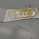 Gold Napkin Rings-10 Pcs Stainless Steel Napkin Rings,Metal Napkin Ring for Table Settings Wedding Christmas Party Dinner Table