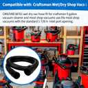 CMXZVBE38761 1-7/8 in, x 7 ft.for Craftsman,Industrial-Grade ShopVacuum Replacement Hose,Wet Dry Vac Hose Attachment,Vacuum Hoses,fits Most Wet/DryVacuums with a 1-7/8 inDiameter Hoses