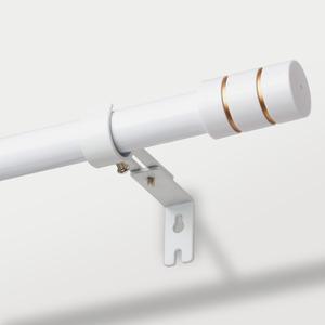 Long Curtain Rods for Windows 66 to 120 Inch Heavy Duty White Curtain Rods Splicing Set with Easy Installation for Sliding Glass Door Living Room Patio Modern Design