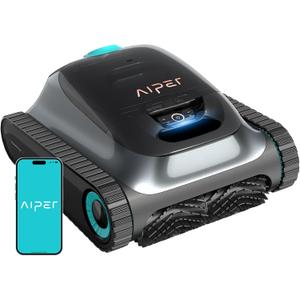 (2025 Upgrade) Aiper Scuba S1 Robotic Pool Cleaner, Wall & Waterline Cleaning, Double Filtration, Extended 180-Min Battery Life, Smart Navigation, App Support, OTA Upgrade (Obsidian)