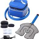 Portable Ice Therapy Machine for Post-Operative Recovery, Sports Injuries, Knee Pain, Sprains, Swelling, Knee Replacement Recovery System with Silent Pump, Speed Control Cold Therapy Device (S)