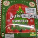 LILLUSORY Women's Oversized Batwing Sweaters 2026 Fall Outfits Trendy Crewneck Knit Side Slit Fashion Pullover Tops (Medium, Red Green)