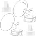 Maymom 15mm Flange and Duckbill Valve Compatible with Spectra S1 Spectra S2 Spectra 9 Plus Not Original Spectra Pump Parts Replace Spectra S2 Pump Parts Spectra Flange Spectra Duckbill Valve