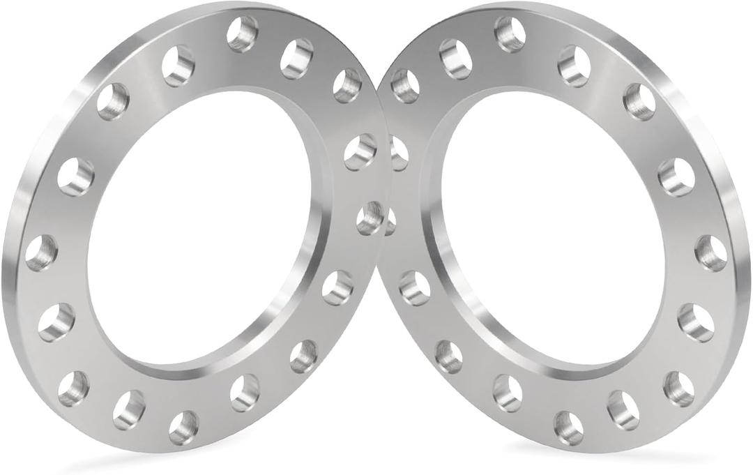 GAsupply 12mm 8 Lug Universal Wheel Spacers, Fit for F250 E350 Ram 2500 3500 Express 3500 K3500 Silverado Suburban 2500 Sierra 2500HD 3500HD, 8x6.5 8x165.1 8x170 8x180 1/2 inch Forged Spacer, 2 Pack