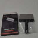 Heavy Duty Grill Scraper Stainless Steel Griddle Scraper with 5" Handle,Sturdy Food Scraper Tool Kitchen for Blackstone Grill Accessories,Outdoor Barbecue Turners Tools