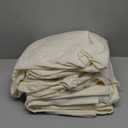 RUVANTI 100% Cotton Flannel Sheets King Size - 4 Piece Warm, Soft & Breathable, Deep Pocket, Double Brushed Cozy All Season Bedding Set, Cream