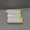 EKO 8 Gallon / 30.3 Liter, 60 Count Drawstring Trash Bags, Extra-Strong Unscented Garbage Bags, Easy-Dispense Roll for Kitchen & Household Use, Resists Tears, Leaks and Punctures, Code F-1, White