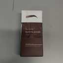 Eye-Brow Stamp Stencil Kit, Waterproof Brow Stamp Shaping Kit Eye Brow Definer & Filling Powder, Women Makeup Tools with 10 Reusable Eyebrow Stencils, 2 Brushes (Light Brown)