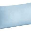 BEDELITE Body Pillow Case Cover, Rayon Made from Bamboo, Cooling Body Pillow Cover for Hot Sleepers and Night Sweats, Breathable & Silky Soft Full Long Pillow Case (Blue, 20x54 Inches)